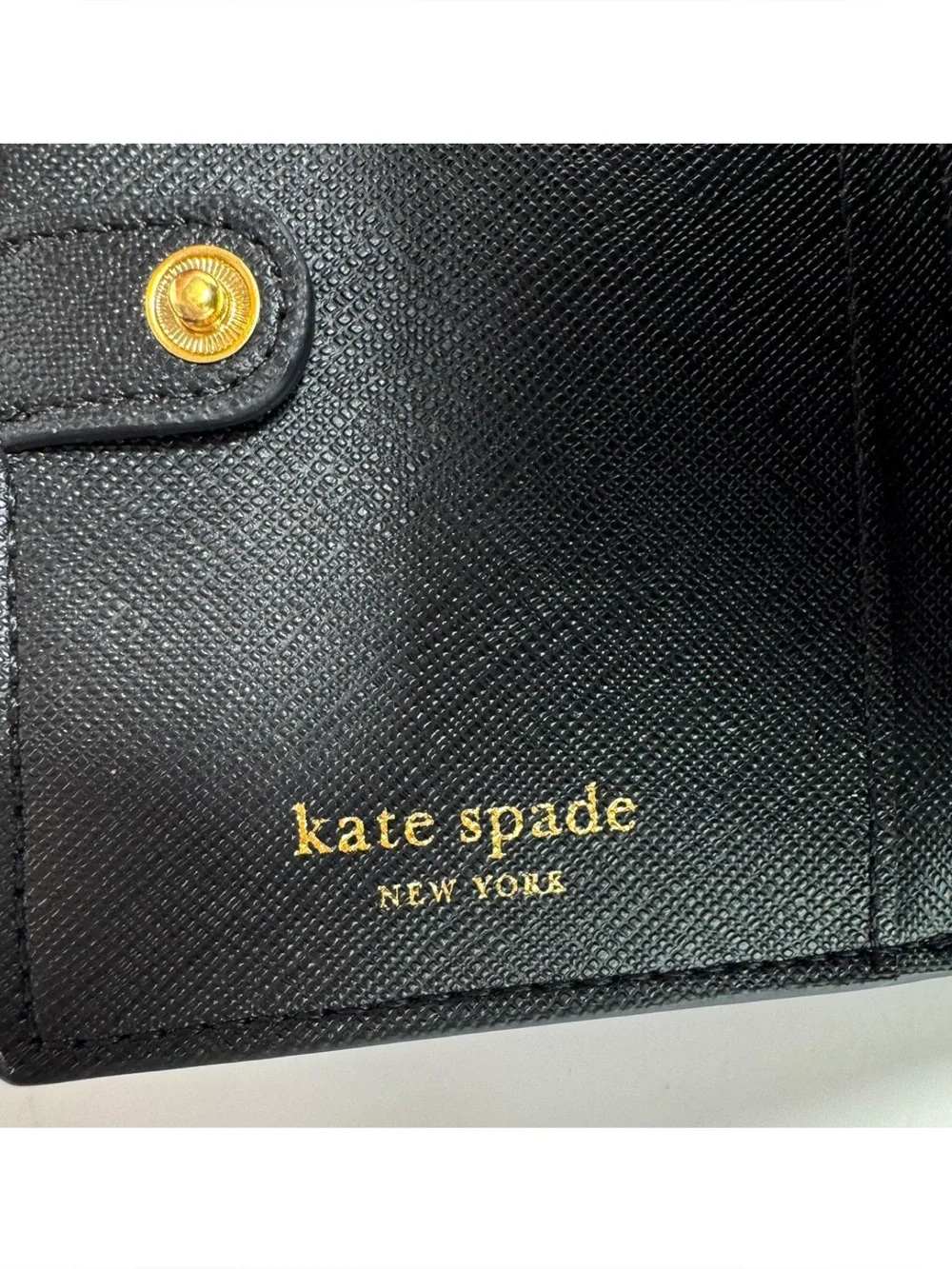 NWOT Kate Spade Morgan Bedazzled Bow Saffiano Leather Wallet Small Bifold